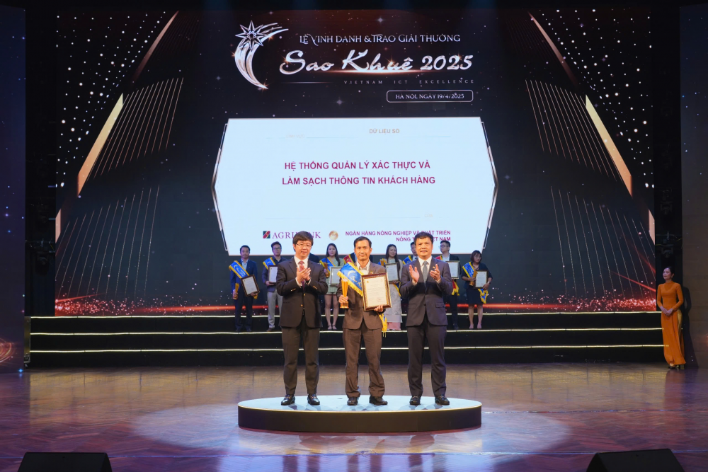 6 hệ thống công nghệ, sản phẩm dịch vụ Agribank xuất sắc được công nhận “Giải thưởng Sao Khuê 2025”