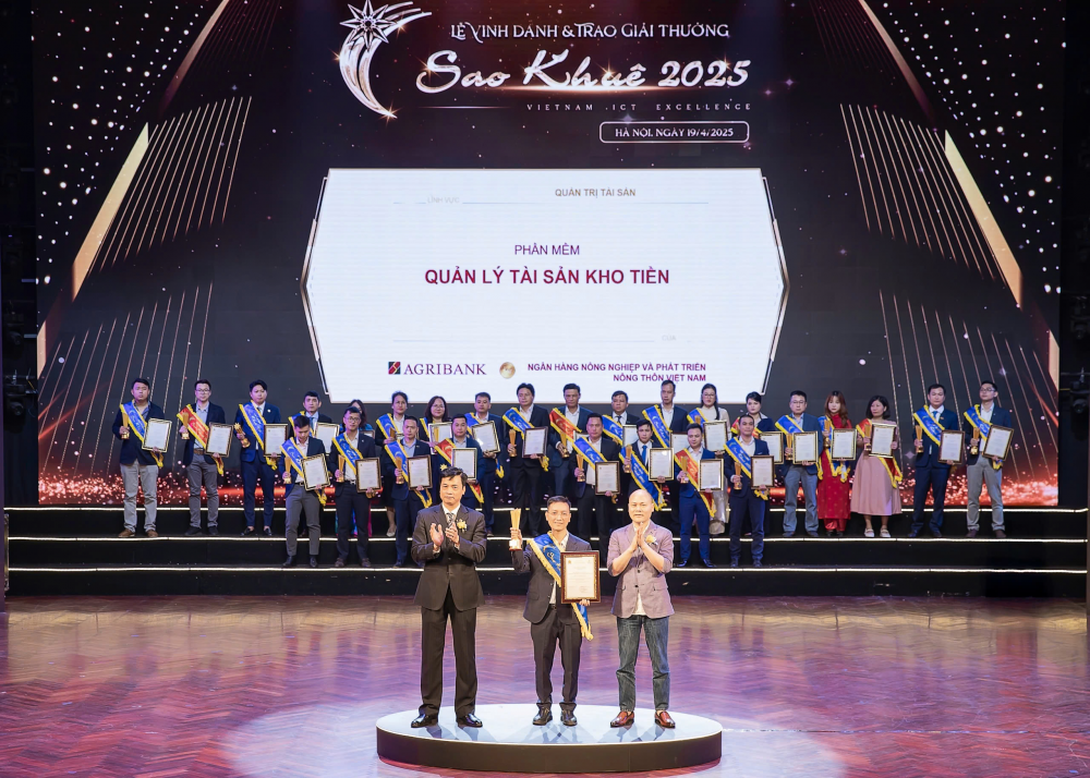 6 hệ thống công nghệ, sản phẩm dịch vụ Agribank xuất sắc được công nhận “Giải thưởng Sao Khuê 2025”