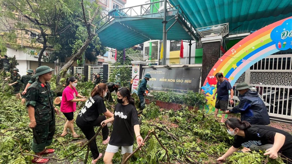 Hà Nội yêu cầu các trường học chủ động ứng phó với bão số 3 Hà Nội yêu cầu các trường học chủ động ứng phó với bão số 3