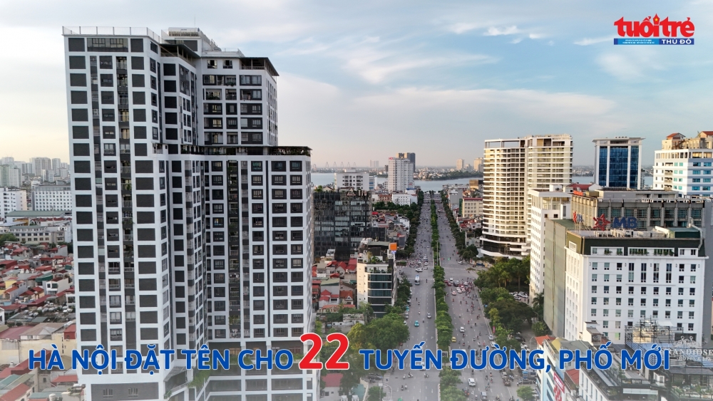 Hà Nội đặt tên cho 22 tuyến đường, phố mới