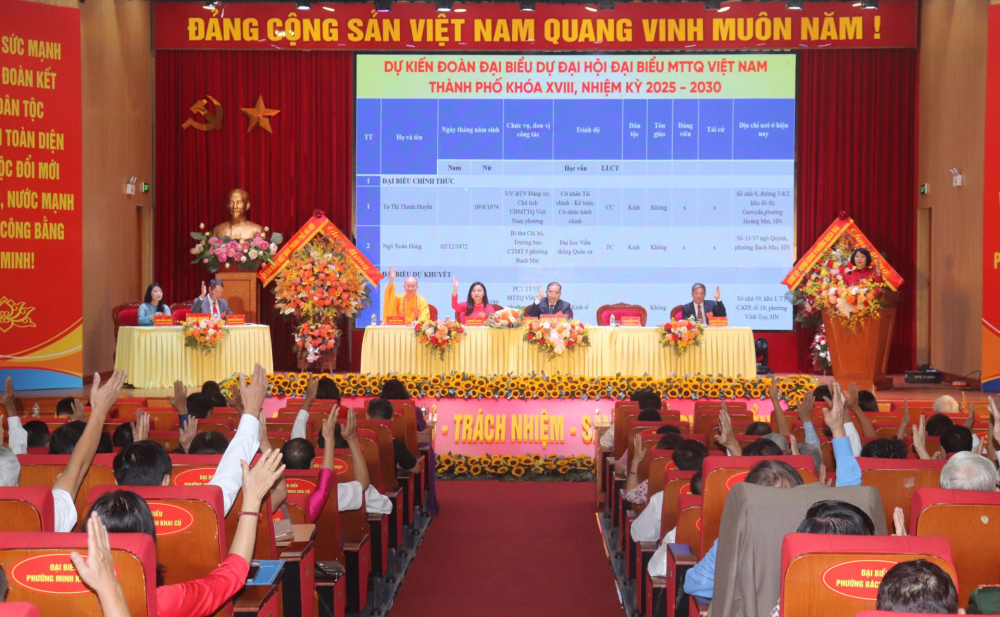 Khí thế mới từ Đại hội MTTQ phường Bạch Mai lần thứ I