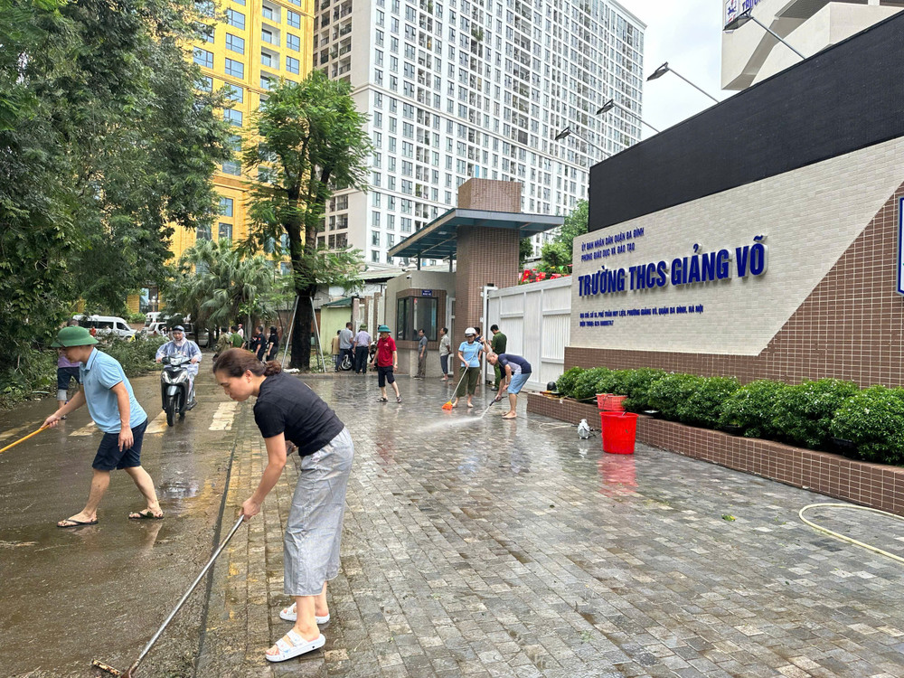 Các trường học linh hoạt việc dạy và học, chủ động chống bão số 9