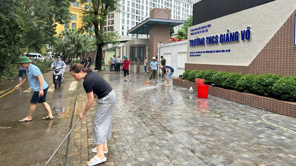 Các trường học linh hoạt việc dạy và học, chủ động chống bão số 9