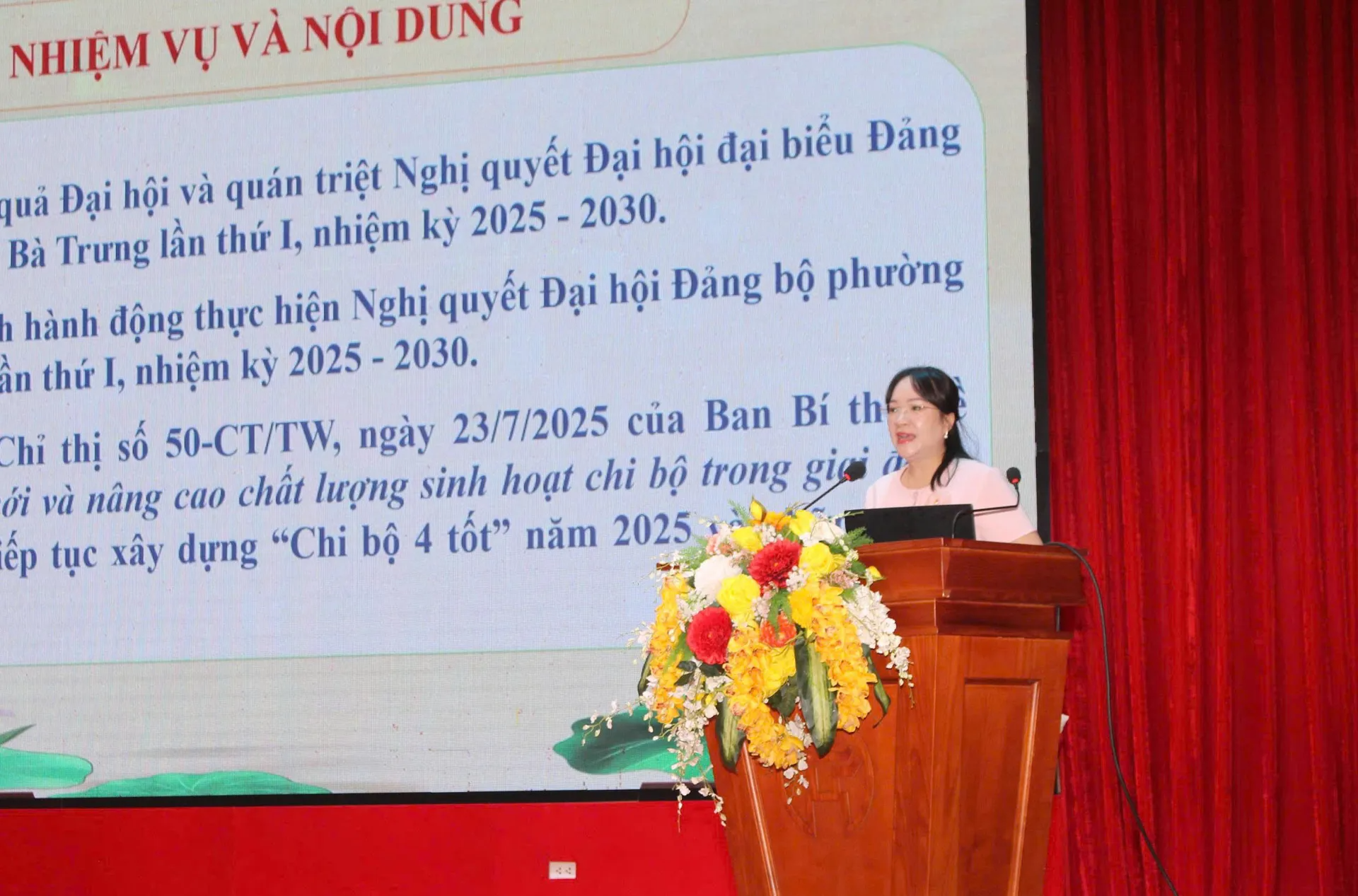 Đảng bộ phường Hai Bà Trưng quyết tâm đưa Nghị quyết đại hội vào cuộc sống