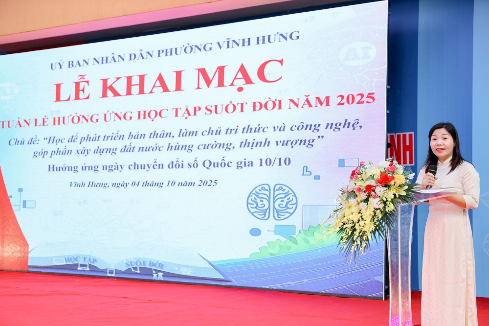 Phường Vĩnh Hưng lan tỏa phong trào học tập suốt đời