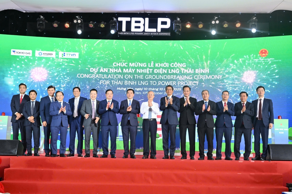 Khởi công dự án Nhà máy nhiệt điện LNG Thái Bình trị giá hơn 2,6 tỷ USD