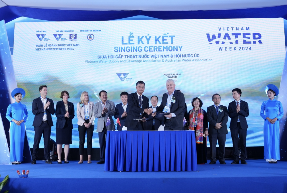 Nhiều công nghệ mới về cấp, thoát nước được giới thiệu tại Vietnam Water Week 2024