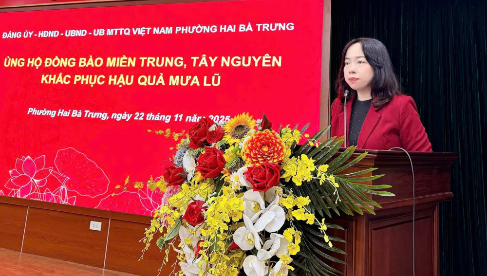 Phường Hai Bà Trưng, Vĩnh Tuy đồng lòng hướng về đồng bào miền Trung, Tây Nguyên