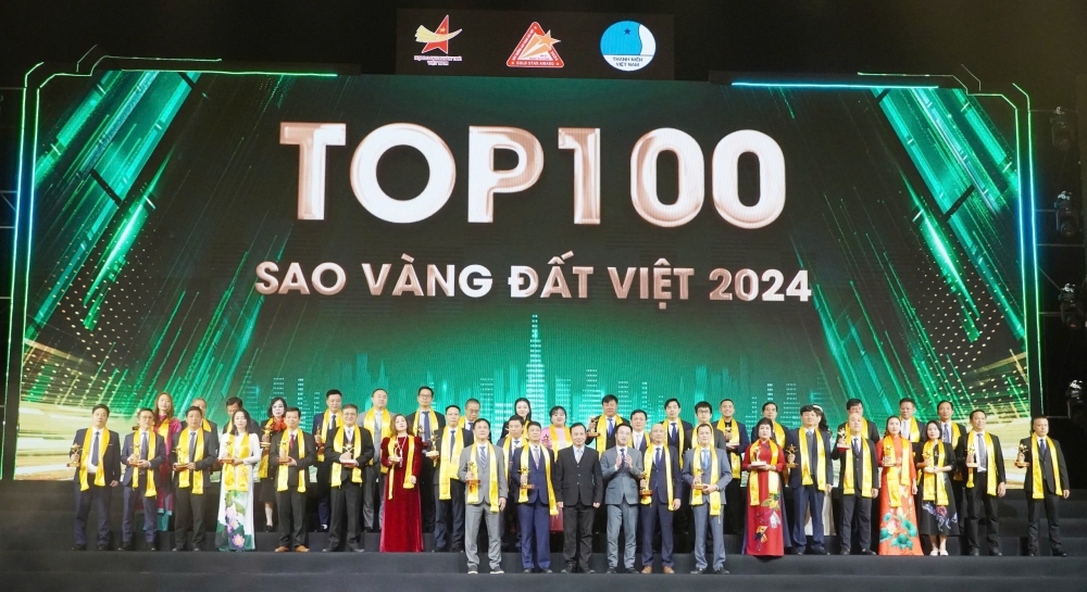 Top 100 doanh nghiệp đoạt Giải thưởng Sao Vàng đất Việt năm 2024