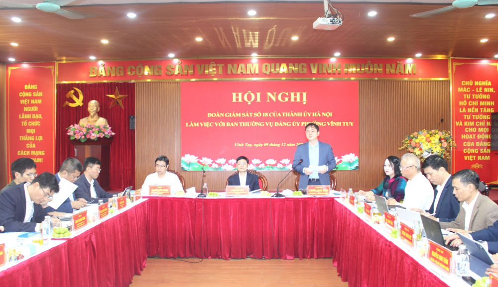 Tăng tốc giải quyết các khó khăn, vướng mắc tại phường Vĩnh Tuy Tăng tốc giải quyết các khó khăn, vướng mắc tại phường Vĩnh Tuy