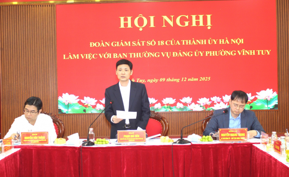 Tăng tốc giải quyết các khó khăn, vướng mắc tại phường Vĩnh Tuy Tăng tốc giải quyết các khó khăn, vướng mắc tại phường Vĩnh Tuy