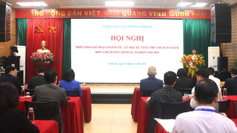 Phường Vĩnh Tuy: “6 rõ” để hoàn thành mục tiêu kinh tế - xã hội năm 2026