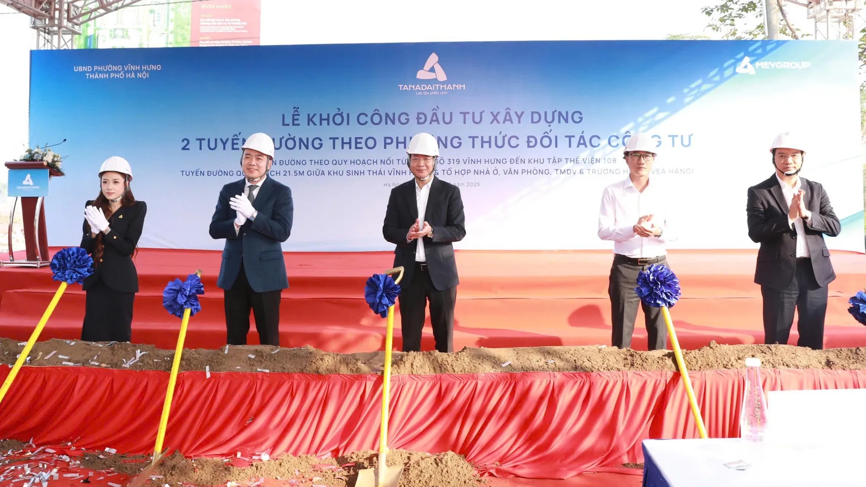 Phường Vĩnh Hưng khởi công 2 tuyến đường mở rộng không gian phát triển đô thị