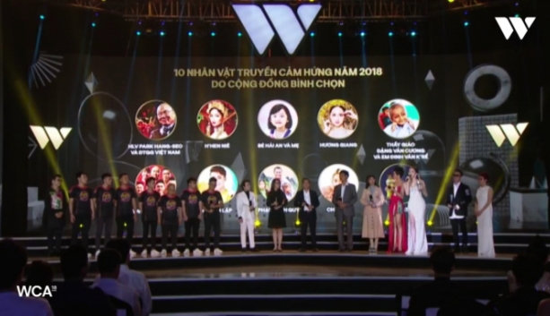 trao giai thuong wechoice awards 2018 cho 5 nhan vat truyen cam hung