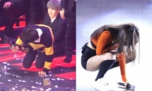 met moi nga nguc tren san khau jungkook bts seolhyun aoa khien fan lo lang