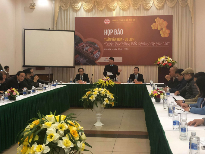 UBND tỉnh Bắc Giang họp báo công bố các hoạt động Tuần Văn hóa- Du lịch Bắc Giang 2019.