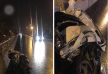 truy tim o to gay tai nan tren duong vanh dai 2