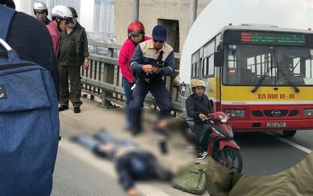 Hà Nội: Nam thanh niên bị xe buýt cán tử vong