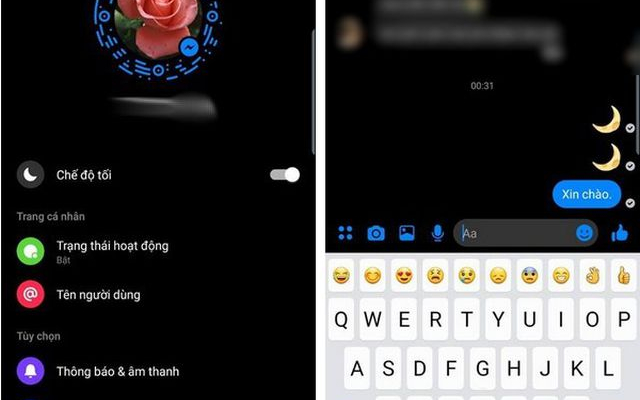 Hướng dẫn kích hoạt "giao diện bóng đêm" trên ứng dụng chat Messenger