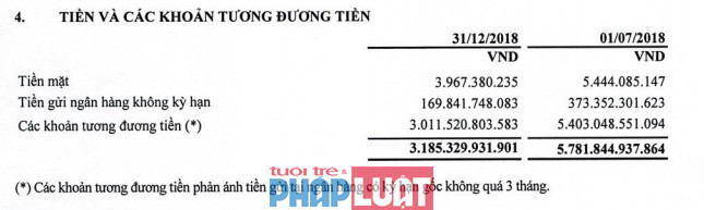 Tính đến thời điểm 31/12/2019, PV Power chỉ có xấp xỉ 4 tỷ đồng tiền mặt.