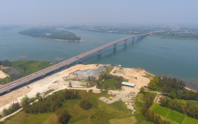 Quảng Nam: Cầu Cửa Đại vẻ đẹp nhìn từ trên cao