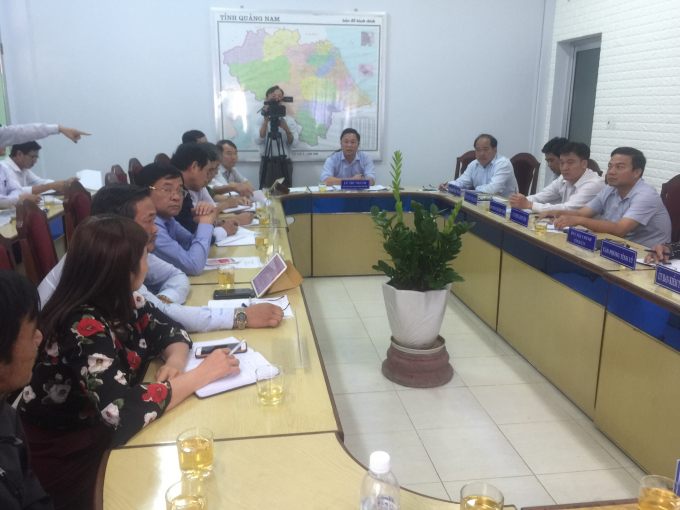 Ông Lê Trí Thanh PCT UBND tỉnh Quảng Nam chủ trì  buổi đối thoại