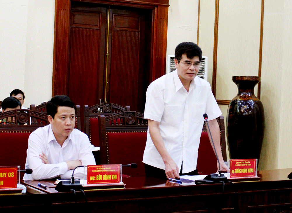 Chủ tịch Ủy ban MTTQ tỉnh Dương Hoàng Hương cho biết sẽ tuyên truyền, hướng dẫn người dân thực hiện mâm cơm cúng Vua Hùng vào mùng 10/3