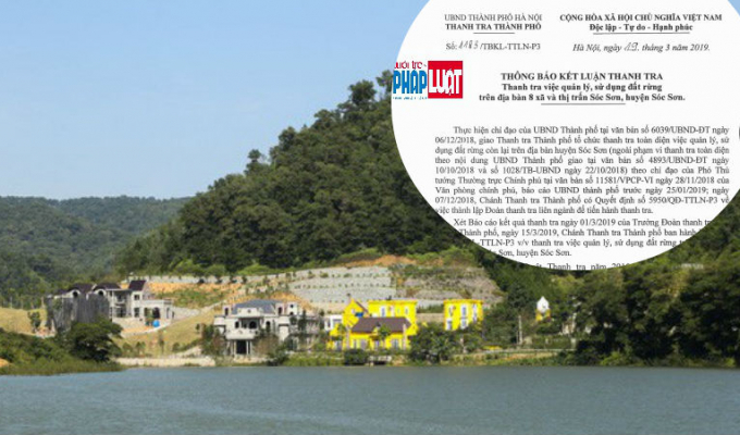 Hàng nghìn công trình sai phạm xây trên đất rừng tại Sóc Sơn