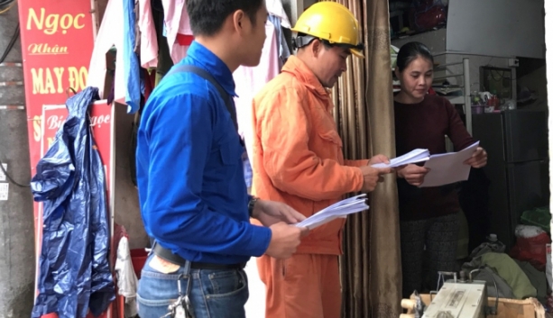 tuoi tre evn ha noi tuyen truyen tiet kiem dien