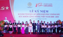 ky niem 10 nam thanh lap hoi giao duc cham soc suc khoe cong dong viet nam