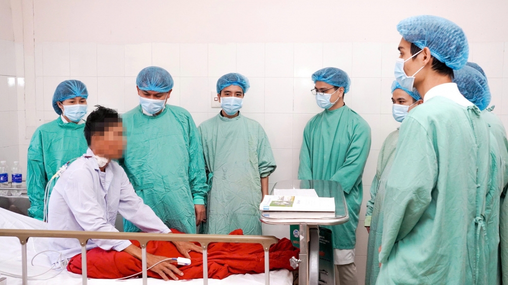 Sức khoẻ bệnh nhân sau phẫu thuật đang hồi phục tốt (Ảnh: 