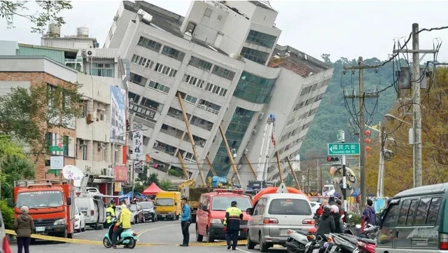 Động đất độ lớn 7,2 ở Đài Loan (Trung Quốc): Ít nhất 50 người bị thương, nhiều toà nhà bị đổ sập