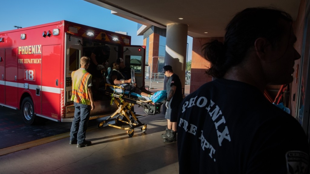 Các phòng cấp cứu quá tải khi Mỹ ghi nhận nhiệt độ cao kỷ lục