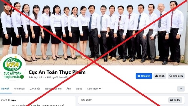 Cảnh báo mạo danh Cục An toàn thực phẩm trên mạng xã hội