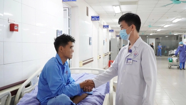 Bệnh nhân may mắn đã qua cơn nguy kịch (Ảnh: BVCC)