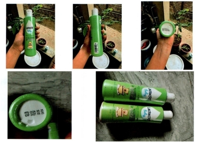 Xuất hiện sữa tắm gội trẻ em nhãn hiệu Lactacyd Baby Extra Milky giả (Ảnh: Cục Quản lý Dược) Xuất hiện sữa tắm gội trẻ em nhãn hiệu Lactacyd Baby Extra Milky giả (Ảnh: Cục Quản lý Dược)