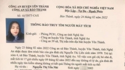 Nghệ An: Nữ sinh lớp 11 mất tích sau khi bỏ nhà đi