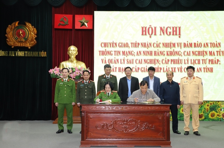 Công an tỉnh Thanh Hóa tiếp nhận một số nhiệm vụ mới
