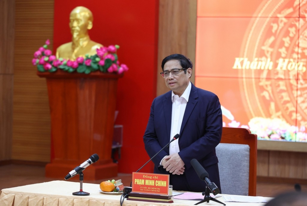 Thủ tướng Chính phủ Phạm Minh Chính làm việc với Ban Thường vụ Tỉnh ủy Khánh Hòa