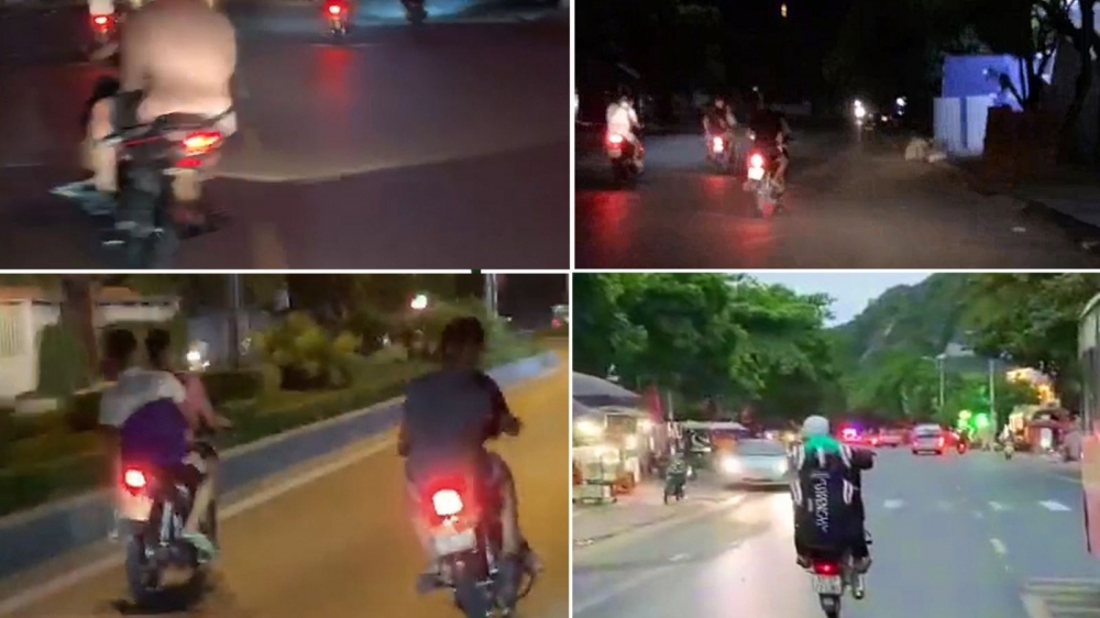 Thanh Hóa: Hàng chục thanh, thiếu niên lập nhóm kín rủ nhau lạng lách, đánh võng trên đường