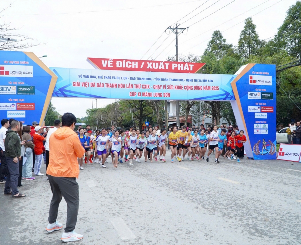 Thanh Hoá: Hơn 1.000 người tham gia Giải Việt dã Báo Thanh Hóa lần thứ 29