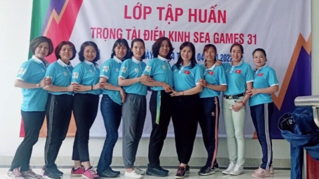 Các giảng viên của trường ĐH Thể dục Thể thao Hà Nội tham gia lớp tập huấn trọng tài và công tác chuyên môn chuẩn bị cho SEA Games 31
