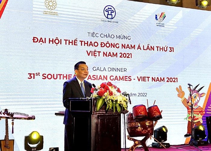 Chủ tịch UBND TP Chu Ngọc Anh phát biểu chào mừng