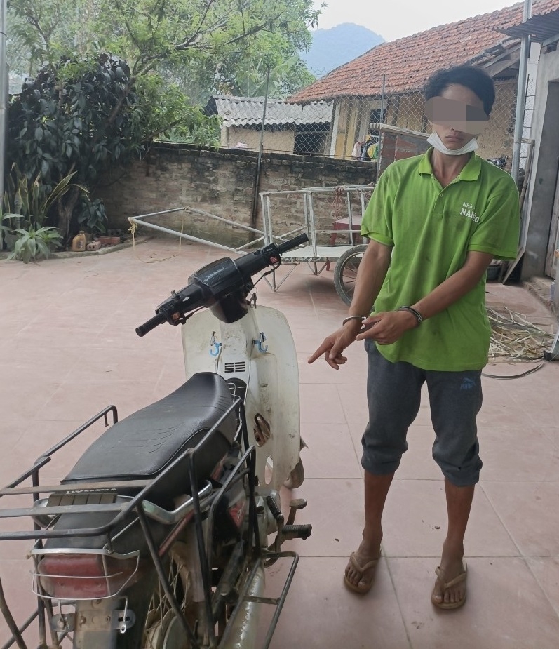 Bắc Giang: Bắt giữ thanh niên trộm xe máy tại huyện Sơn Động