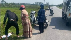 Thanh Hóa: Đâm xe máy vào cột mốc bên đường, một thanh niên tử vong