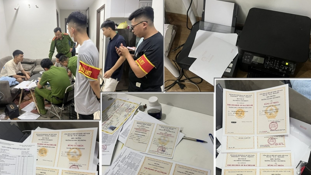 Thanh Hoá: Khởi tố 3 đối tượng làm giả nhiều bằng đại học