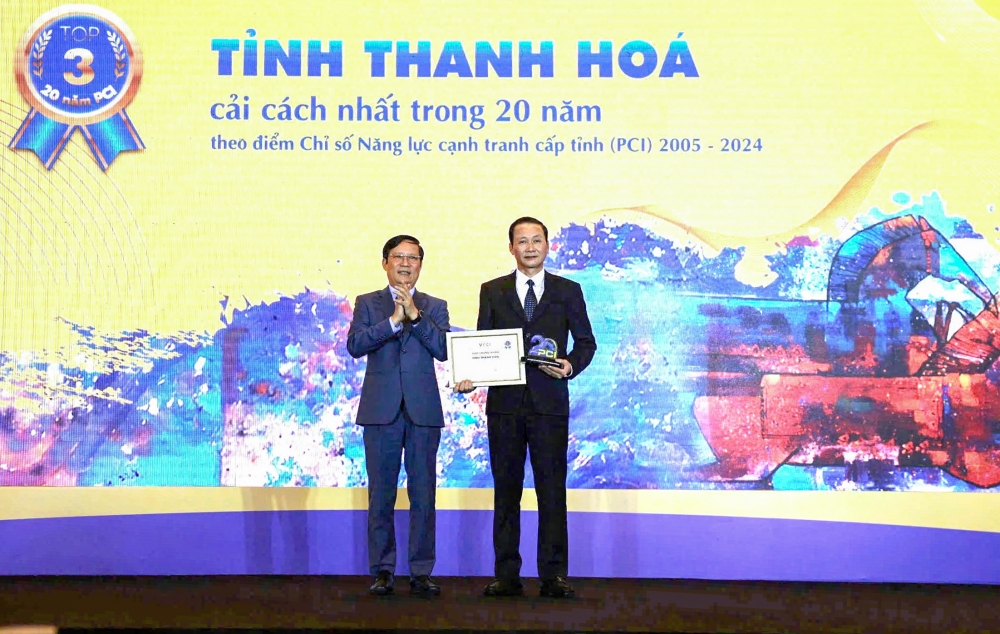 Thanh Hoá tăng 9 bậc trên bảng xếp PCI Thanh Hoá tăng 9 bậc xếp hạng PCI và vào top 3 cải cách mạnh nhất 20 năm