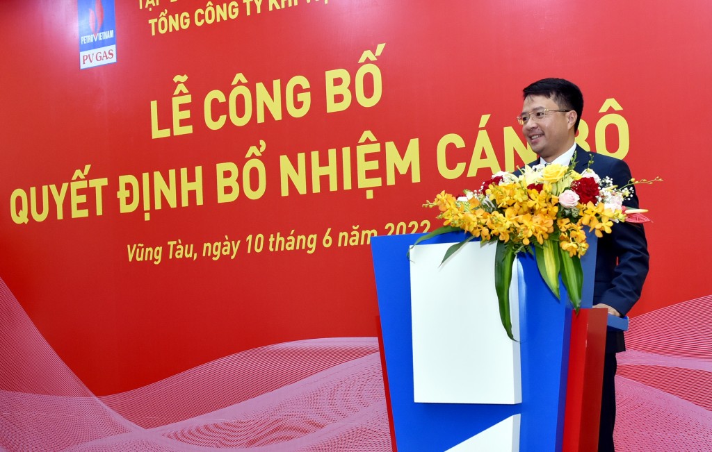 đồng chí Nguyễn Thành Minh - Giám đốc KĐN phát biểu nhận nhiệm vụ ở cương vị mới