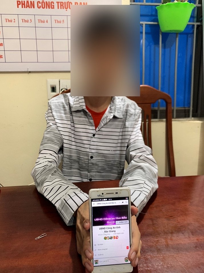 Bắc Giang: Xử lý một đối tượng lập ‘page’ giả mạo công an tỉnh để câu ‘like’