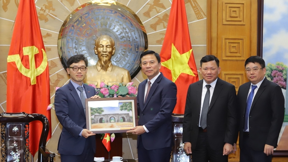 Bí thư Tỉnh ủy Thanh Hoá tiếp xã giao Phó Chủ tịch Tập đoàn Điện lực Hàn Quốc